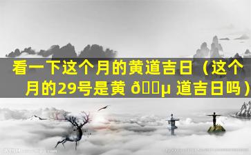 看一下这个月的黄道吉日（这个月的29号是黄 🌵 道吉日吗）
